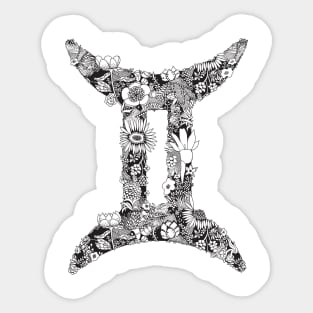 Gemini Zodiac Sign Sticker